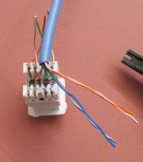 Terminating Cat5e Cable On A Jack Wall, Cat6 Wiring Diagram Australia